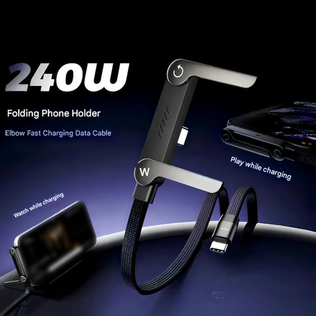 2in1 Type C Cable Fast Charging/Folding Phone Holder