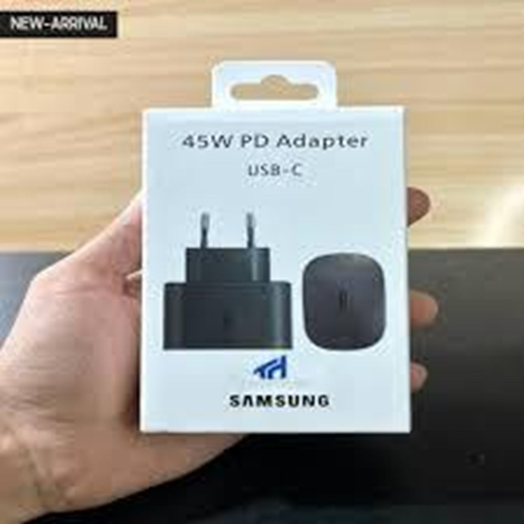 45W Samsung Super Fast Charger with Type C to Type C Cable (Global Certified Charger)